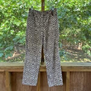 St. John's Sport By Marie Gray Women's Brown Printed Pants Size 6